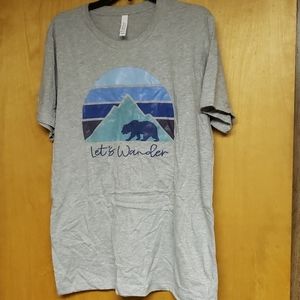 Hello Pink "Let's Wander" L tshirt